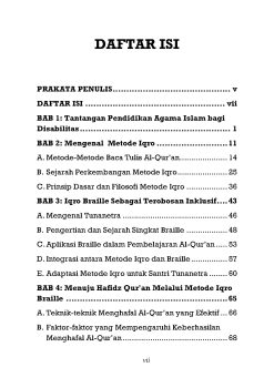 Alternative view of Iqro Braille: Metode Inklusif untuk Hafidz Tunanetra